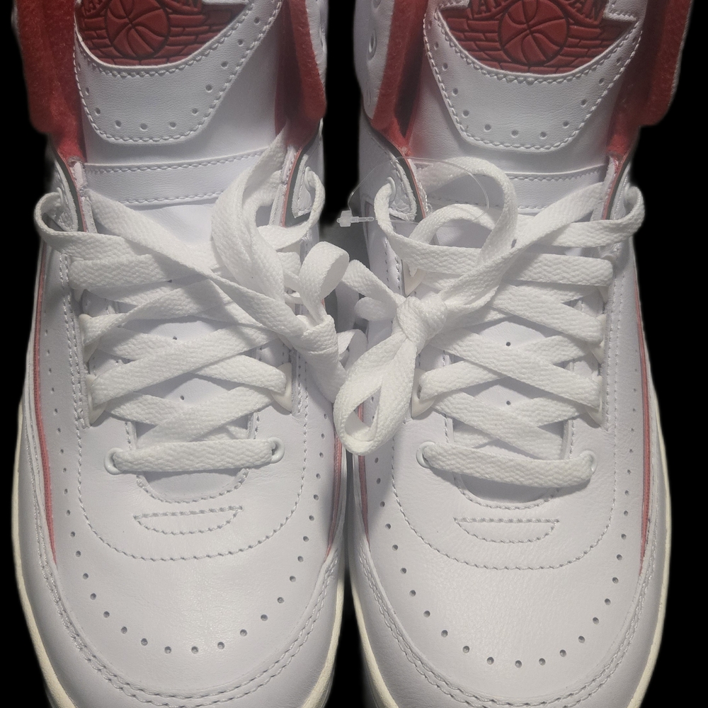 Nike Air Jordan 2 Retro Origins in White/Fire Red